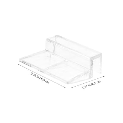 VANZACK Aquarium Plastic Clips Glass Cover 4pcs Strong Support Holders for Tank 8mm Size Easy Installation Compact Design