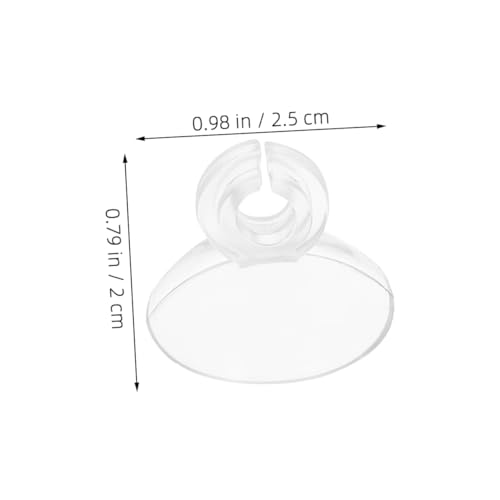 BESPORTBLE 40Pcs Aquarium Suction Cup Clips with Soft Buckle Design for Secure Oxygen Tubing Durable Air Hose Holders for Fish Tank Maintenance Compact and Lightweight Clips for Easy