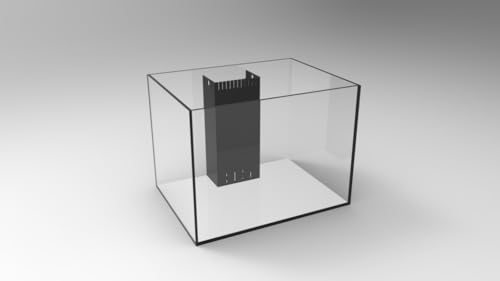 34G Starfire Aquarium w/Center Overflow 24x18x18 H 10mm Starfire/Low Iron Glass - size: 34Gal 24x18x18"