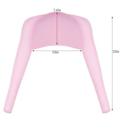 Yookat 4 Pieces Cooling Shawl Golf Cooling Shawl Arm Sleeve Sun Protection Golf Shrug for Women Men Outdoor Sports - color: Pink, Dark Purple, Purple, Nude