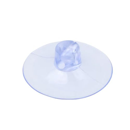 50Pcs Adhesive Suction Cups,1.89" | Transparent Smooth Plastic,Open Slot,for Cable Management,Window Decoration,Wall Hanging,Bulk Lights String Holder Rope - size: Dia: 48mm/1.89"