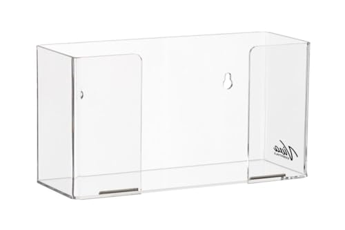 AdirMed VivaEssentials Single Glove Box Holder, Wall Mount or Free Standing Clear Acrylic Glove Holder - color: Clear, style: Single Box Capacity