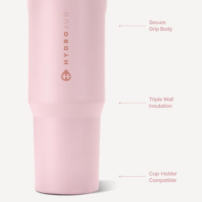 HydroJug Sport 32 oz Insulated Stainless Steel Water Bottle, Pink Sand - color: Pink Sand, size: 32 Ounces