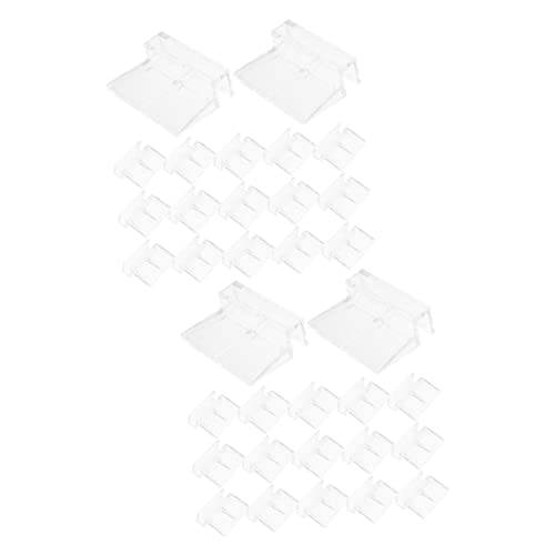 Yardwe 32pcs Acrylic Fish Tank Cover Holders Sturdy Aquarium Lid Racks for Easy Cleaning and Water Changes Suitable for Fish Tanks and Turtle