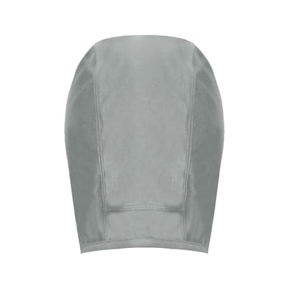 YiZYiF Wrestling Hair Cap Cover Universal Fit for Any Headgear with Chin and Open Ears Long Hair Slicker for Grappling - color: Grey