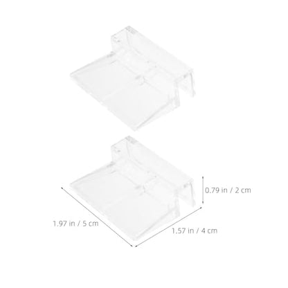20pcs Fish Tank Lid Locking Clips - Transparent Terrarium Lid Clips - DIY Acrylic Fish Tank Cover Bracket for Home and Office Aquarium Box 6mm