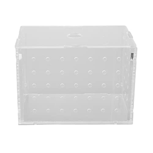 Fish Breeder Box, Aquarium Fish Breeding Boxes with Suction Cups, High Transparency Acrylic Hatchery Incubator Tank for Baby Fish Shrimp Clownfish Isolation and Rearing (9 * 6 * 7CM) - size: 9*6*7CM