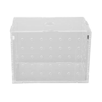 Fish Breeder Box, Aquarium Fish Breeding Boxes with Suction Cups, High Transparency Acrylic Hatchery Incubator Tank for Baby Fish Shrimp Clownfish Isolation and Rearing (9 * 6 * 7CM) - size: 9*6*7CM