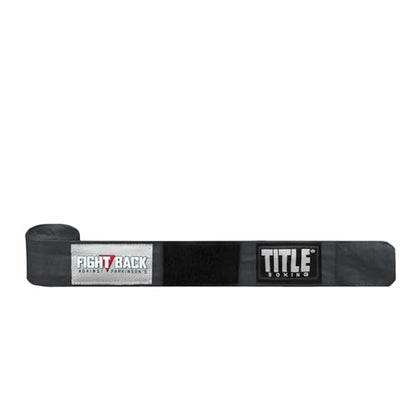 Title Boxing Fight Back Semi-Elastic Hand Wraps: Boxing Wraps, Hand Wraps for Boxing Gloves, Boxing Hand Wraps, Boxing Equipment, Wrist Wraps Boxing - color: Dark Grey