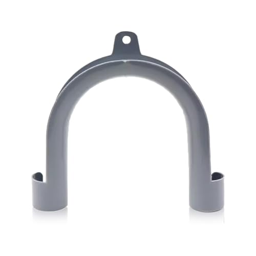 NIIIYTYB PVC Washing Machine Drain Hose Holder Hook U-Shaped Drain Clamp Fits 1-1/4" Pipe Secure Holder for Laundry Room Organization