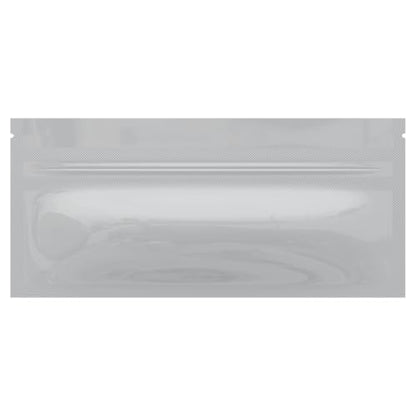 Mylar Style Barrier Bags – Zipper w/Heat Seal – 100 Bags (Gloss White/Gloss White, PR - 6?x2.7?) - color: Gloss White / Gloss White, size: 6x2.7 Inch (Pack of 100)