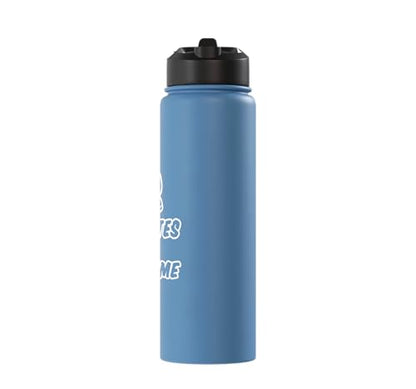 3 Minutes Is A Long Time Boxing Round Timer Training - Stainless Steel Insulated Water Bottle - color: Light Blue