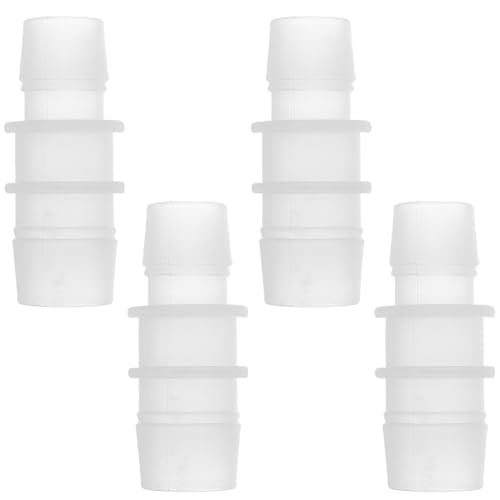 4pcs Plastic Hose Barb Fitting 3/4" to 5/8" Barbed Splicer Mender Joint Adapter Aquarium Clear - size: 3/4"-5/8"