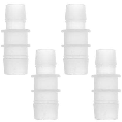 4pcs Plastic Hose Barb Fitting 3/4" to 5/8" Barbed Splicer Mender Joint Adapter Aquarium Clear - size: 3/4"-5/8"