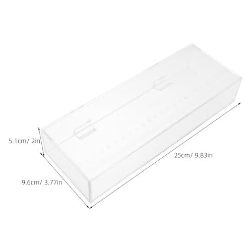 Fish Acclimation Box: Clear Acrylic Breeder Box - 9.84x3.78in - Aquarium Isolation Separator for Isolating Fish Fry/Betta Hatching/Guppy Breeding - size: 25.00X9.60X5.10CM