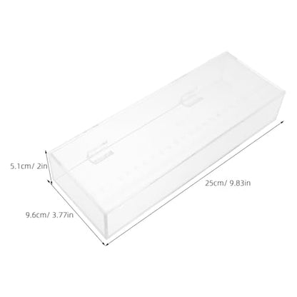 Fish Acclimation Box: Clear Acrylic Breeder Box - 9.84x3.78in - Aquarium Isolation Separator for Isolating Fish Fry/Betta Hatching/Guppy Breeding - size: 25.00X9.60X5.10CM