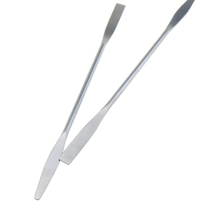 DGZZI 2PCS Stainless Steel Palette Stick Double Ended Spatula 160mm Laboratory Spatula Semi Micro Spatula Square/Round End Spatula Suitable for Laboratory Application Restaurant Kitchens Handicrafts