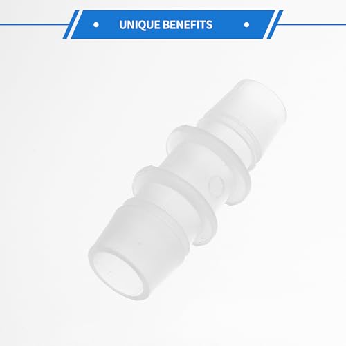 4pcs Plastic Hose Barb Fitting 9/16" to 1/2" Barbed Splicer Mender Joint Adapter Aquarium Clear - size: 9/16"-1/2"