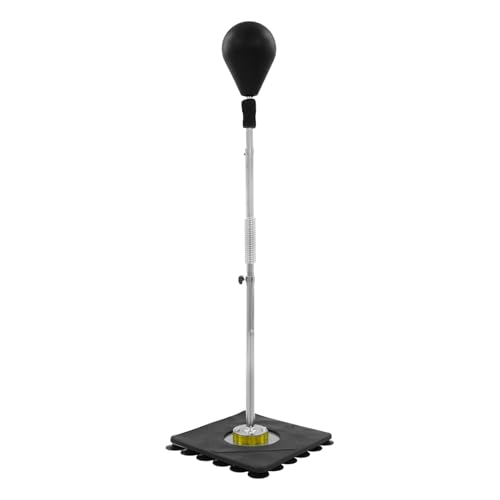 Reflex Speed Punching Bag with Stand, Height Adjustable Suction Cup Base Boxing Training Ball, Free Standing Speed Reflex Bag for Adults Teens, Home Gym Fitness Stress Relief