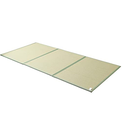 Natural Igusa Rush Grass Floor Tatami Mat,Full, 79" x 55" x 0.5" | Japanese Portable Folding Firm Traditional Bed Mattress , Foldable Pad Futon,for Sleeping, Sitting, Yoga, Relaxing - size: Full