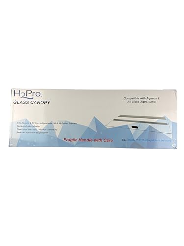 H2Pro Glass Canopy Aquarium Lid for Fresh & Saltwater Fish Tanks (A36GT for Aqueon 30 & 40 Breeder Aquariums) - color: A36GT for Aqueon 30 & 40 Breeder Aquariums