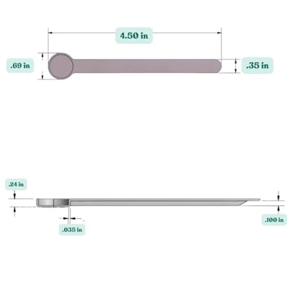 1 mL (1 CC) Long Handle Plastic Measuring Spoon for Coffee, Protein Powder, Pet Food, Spices, Grains, Dry Goods – Food-Grade BPA-Free (Pack of 1) - size: 1 mL | 1 cc