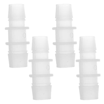 4pcs Plastic Hose Barb Fitting 9/16" to 1/2" Barbed Splicer Mender Joint Adapter Aquarium Clear - size: 9/16"-1/2"