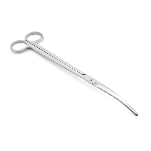 Stainless Steel Aquarium Scissors Fish Tank Plant Scissors Long Curved Aquarium Scissors Aquarium Plant Trimming Scissors Fish Tank Cleaning Tool