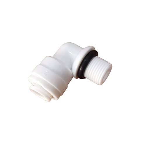Malida OST-4042 Male Thread Adapter Water Filter Tubing Fittings Push to Connect Elbow 1/8" NPT Male Thread 90 Degree x 1/4" OD Tube Adapter,5pcs. - size: Elbow 1/8"NPT x 1/4"OD Tube