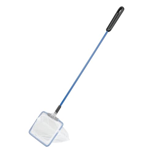 AQUANEAT Aquarium Fish Net, Small Fish Tank Cleaning Net, Food Wastes Skimmer for Small Ponds and Pools - size: 3 inch
