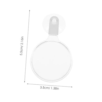 HANABASS Acrylic Aquarium Magnifying Glass with Strong Suction Cup for Fish Tank Viewing Small Animal and Plant Magnifier for Detailed Observation in Betta Fish Tanks and Aquariums