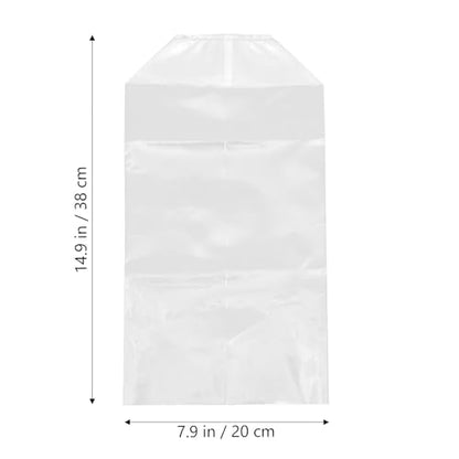 Hemobllo 50 Pcs Ornamental Fish Packaging Bags with Leak-proof Design Small 20x35x12 Cm Plastic Fish Transport Pouches with Flat Bottom and Carry Handle Shipping and Storage Bags