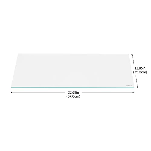 4mm Glass Aquarium Lid with Clips for 60x45cm Rimless Tank | Lid 57.6x35.2cm; reduces evaporation and jumping - size: 576x352mm (1 pc)