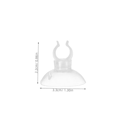 9pcs Suction Cup Clips for Aquarium Air Tubing Transparent Hose Holders Stable Support for Fish Tank Water Pipes Effortless Setup and Reliable Design - size: 3.30X3.30X2.2CM