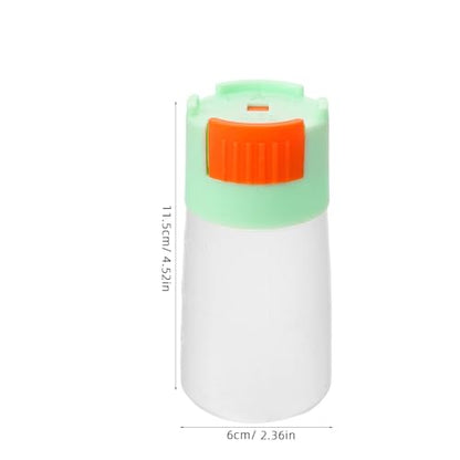 Yardwe Metering Fish Feeding Bottle Fish Food Storage Container Moisture-Proof Aquarium Feeder Green Non-Automatic Precise Feeding Tool for Aquatic Pets