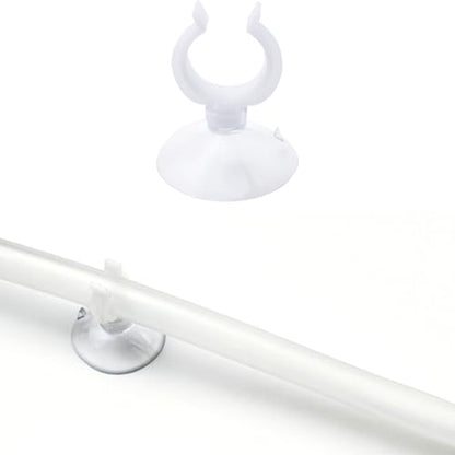 ZCZQC 6PCS Aquarium Suction Cup Clips Air Tube Clamps Plastic Transparent 23mm Specialized for Fixing Thermometers on Fish Tank Glass Surfaces Air Tube Installation Suction Cups