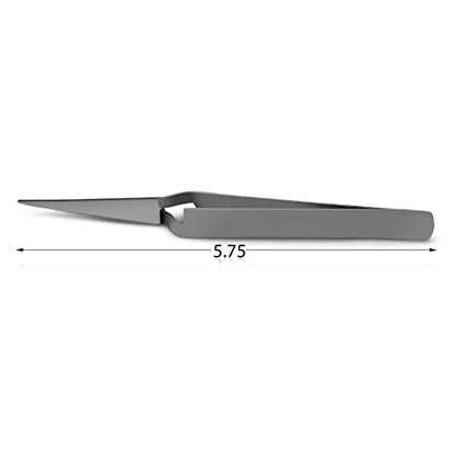 Splinter Forceps - Fine Point - Tweezers Stainless Steel Straight & Curved (Forign Object 4 pcs set) - size: Forign Object 4 pcs set