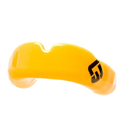 GuardLab APEX Mouthguard w/Case | Football, Basketball, Boxing, Wrestling, Soccer, Karate, Hockey, MMA | Adult & Youth | Pre-Indented for a Precise Fit (Yellow, Large) - color: Yellow, size: Large