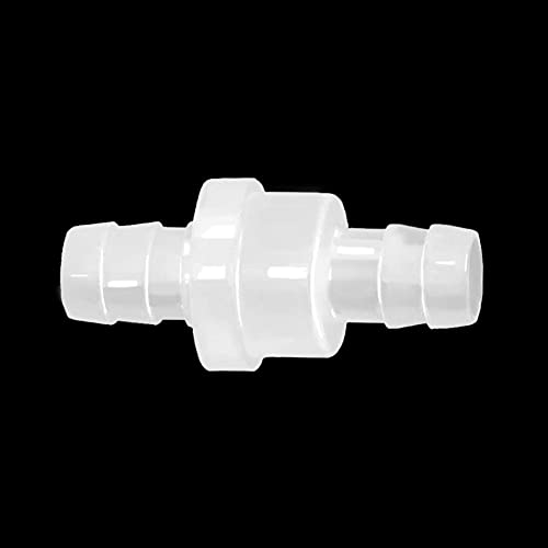 One Way Check Valve, 1/2"(12MM) Hose Barb Non Return Ozone Resistance Plastic Valve for Water Fuel Oil Air Gas (Pack of 8) - size: 1/2 Inch, style: 8 Pcs