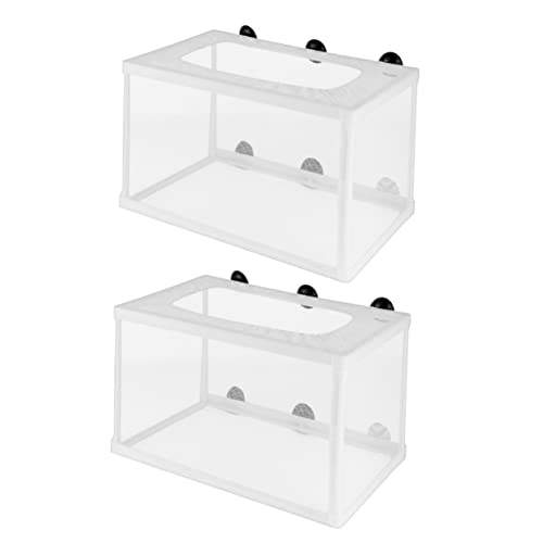 GALPADA 2pcs Large Fish Breeder Box Net Net Fish for Hatchery Aquarium Breeder Boxes