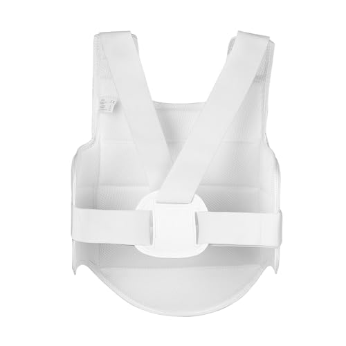 adidas WKF Approved Karate Chest Protector - White w/ Black Logo - size: XX-Small