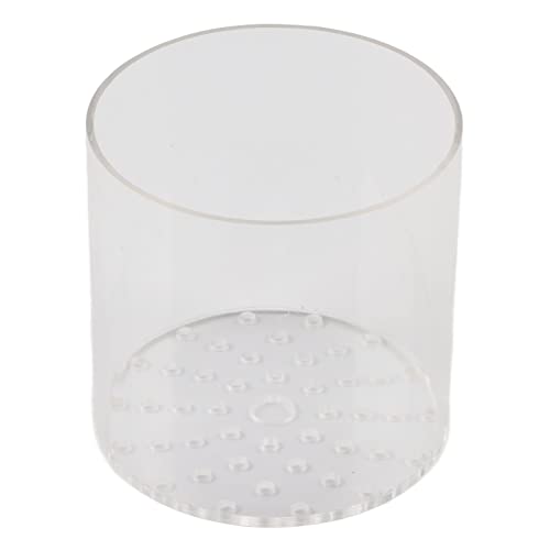 Acrylic Transparent Feeder Cover, Anti Feeding Shrimp Aquarium Accessory, Feeding with Feeding Tube for Fish Tank, Safe Reproduction Cover for Marine Life (120mm) - style: 120mm