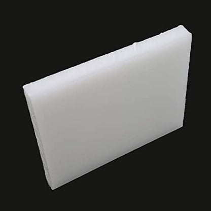 1pcs White Cutting Board Rubber Mallet Mat, Leather Craft Tools for Cutting Punching Stamp Pad Plastic Pad(140x120x15) - size: 140x120x15