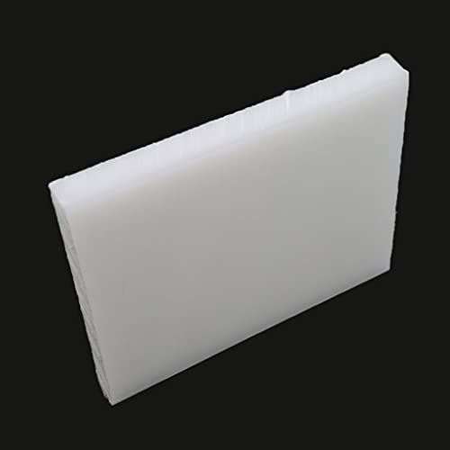 1pcs White Cutting Board Rubber Mallet Mat, Leather Craft Tools for Cutting Punching Stamp Pad Plastic Pad(200x150x8) - size: 200x150x8