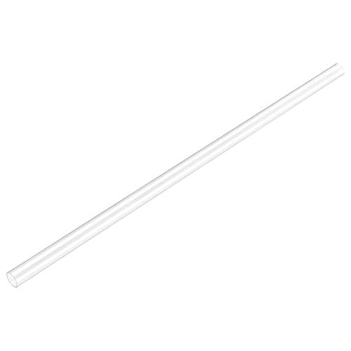 uxcell Clear Rigid Tubing 5mm(3/16'') ID x 6mm(1/4'') OD x 1Ft Length Round Plastic Polycarbonate Tube - size: 5mmx6mm