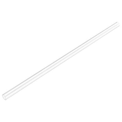uxcell Clear Rigid Tubing 5mm(3/16'') ID x 6mm(1/4'') OD x 1Ft Length Round Plastic Polycarbonate Tube - size: 5mmx6mm