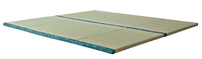 MustMat Japanese Floor Mattress Foldable Tatami Mats Folding Tatami Futon Mattress Rush Grass Floor Bed 35.4"x78.7"x1.2"(2 piece Set) - size: 2 piece set