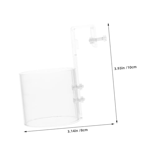 Fish Tank Feeding Ring Acrylic Shrimp Feeder Cup Betta Feeding Ring for Aquarium Fish Food Holder with 80 Hook for Freshwater Tanks