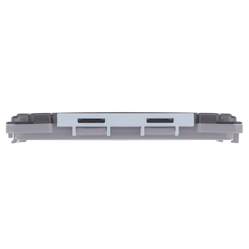 Fishing Tackle Box Slit Foam Case, Super Slim Fishing Lures Jig Box Hooks Spinners Spoons Storage Tackle Tray, (6.8 * 3.8 * 0.8inch) (Gray) - color: Gray