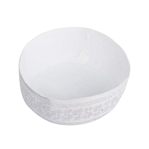 Mens Muslim Hat Islamic Prayer Cap, Muslim Eid Prayer Embroidered Kufi Fat Ramadan Mosque Arab Indian Prayer Cap - color: White